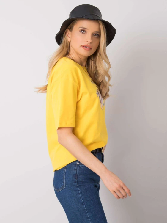 T-shirt-DS-TS-1114.10P-żółty M