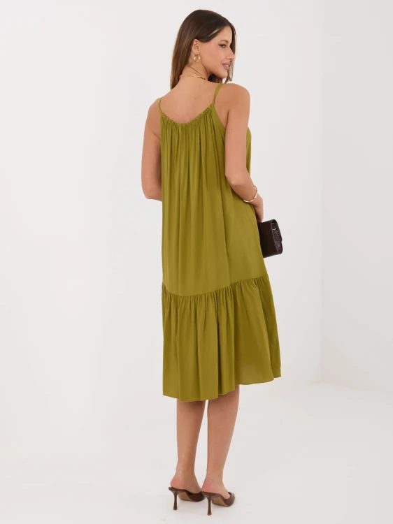 Sukienka-IR-SK-6816.16P-oliwkowy XL/XXL