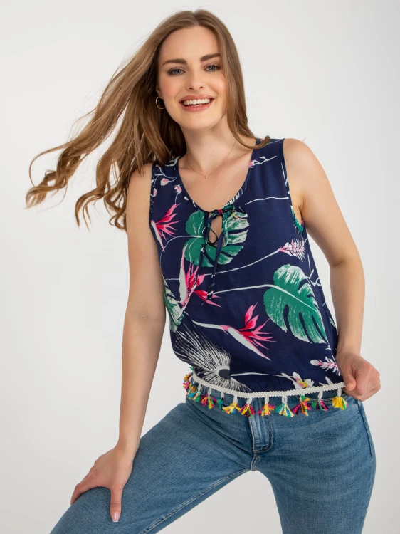 Bluzka-AT-BZ-2401C.19-granatowy M/L