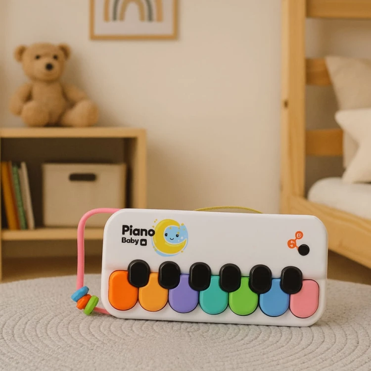 Edukacyjne Pianinko Muzyczne Dla Dzieci Interaktywne Kolorowe Koraliki