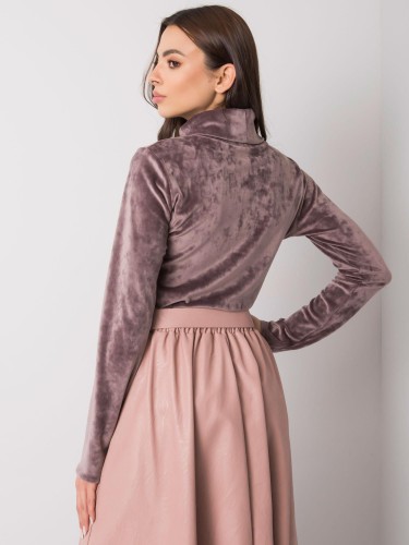 Bluzka-LK-BZ-508410.07P-ciemny bezowy L/XL