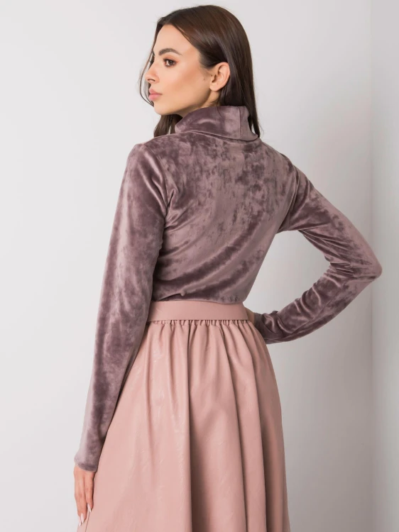 Bluzka-LK-BZ-508410.07P-ciemny bezowy L/XL