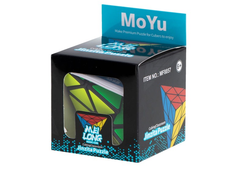 Gra logiczna piramida kostka łamigłówka 3x3 Black MoYu