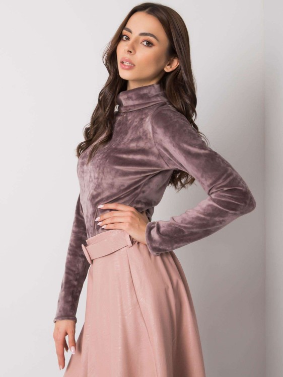 Bluzka-LK-BZ-508410.07P-ciemny bezowy L/XL