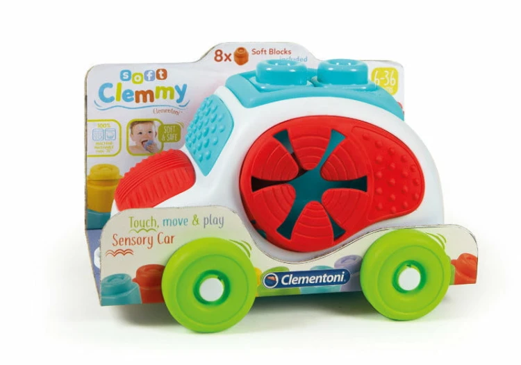 Clemmy Autko Sensoryczne z Klockami Sorter Clementoni 17315
