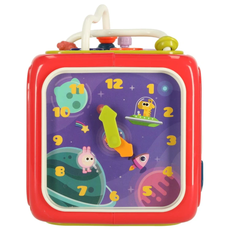 Sorter układanka kostka sensoryczna klocki edukacyjne Montessori 6w1