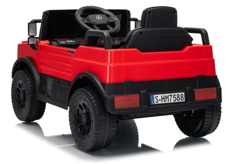 Auto Na Akumulator Mercedes Unimog HM7588 6V4Ah Czerwony