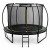 Trampolina Ogrodowa LEAN Z Siatką Wewnętrzną Czarno-Zielona 183CM 6FT