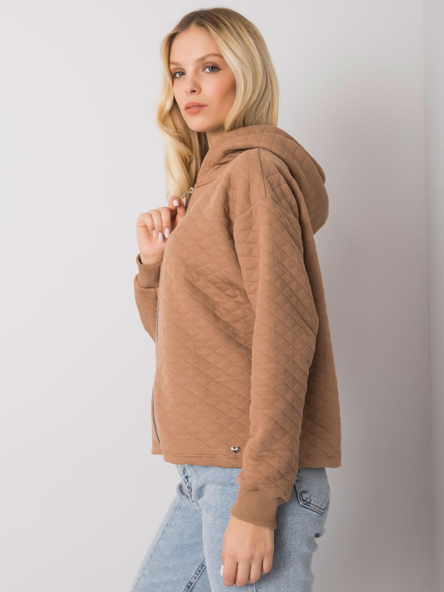 Bluza camelowa pikowana  L/XL